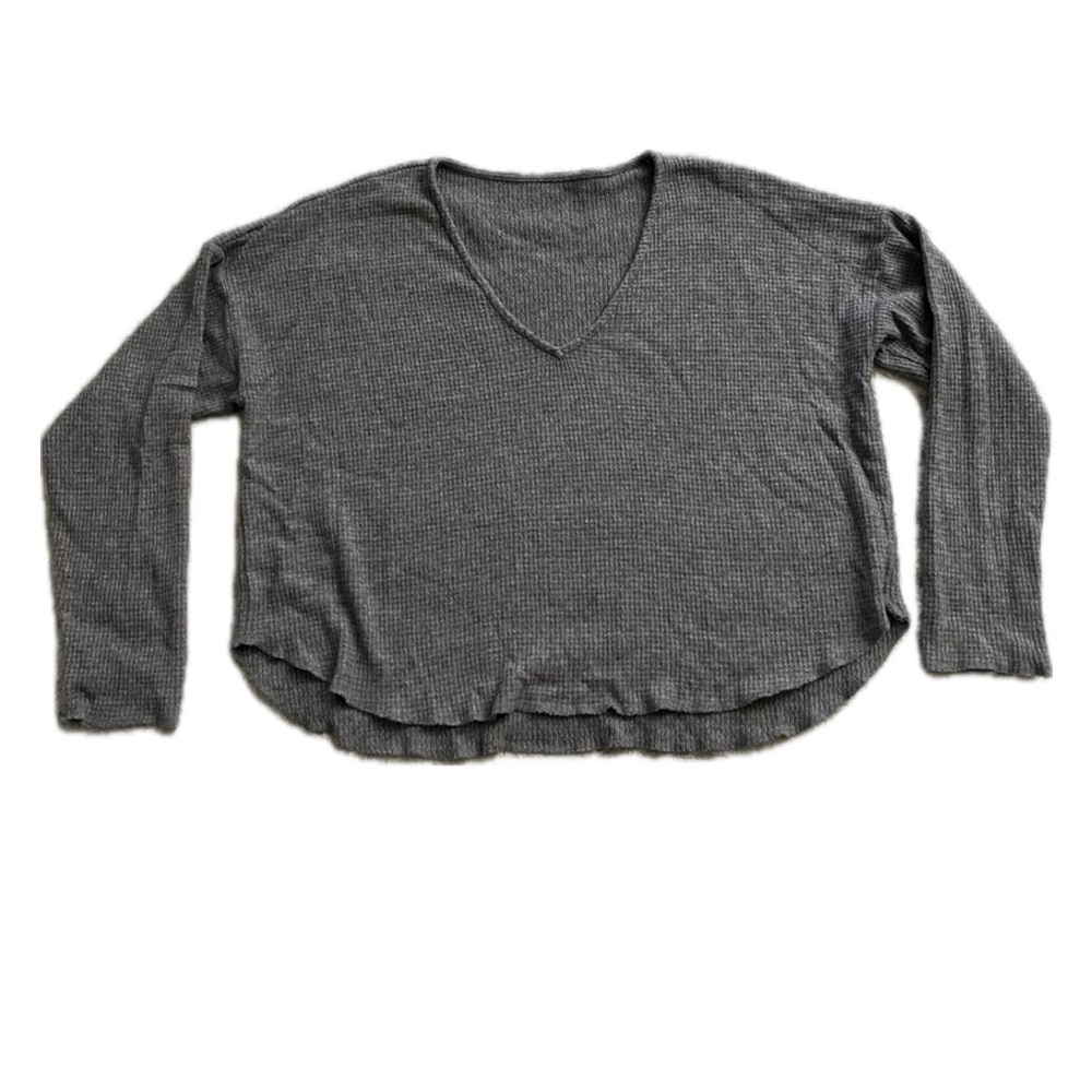 Cozy Gray Knit Sweater